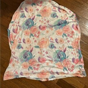 Floral Print nursing & car seat cover